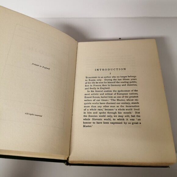 1910s Ivan Turgenev Novels Set of 2 Sportsman's Sketches Rudin Antique Novels - Picture 5 of 10
